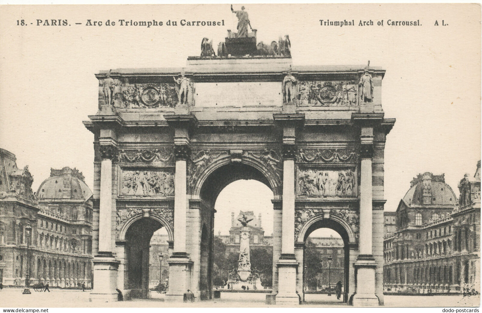 PC11026 Paris. Triumphal Arch of Carrousel. A Leconte. No 18