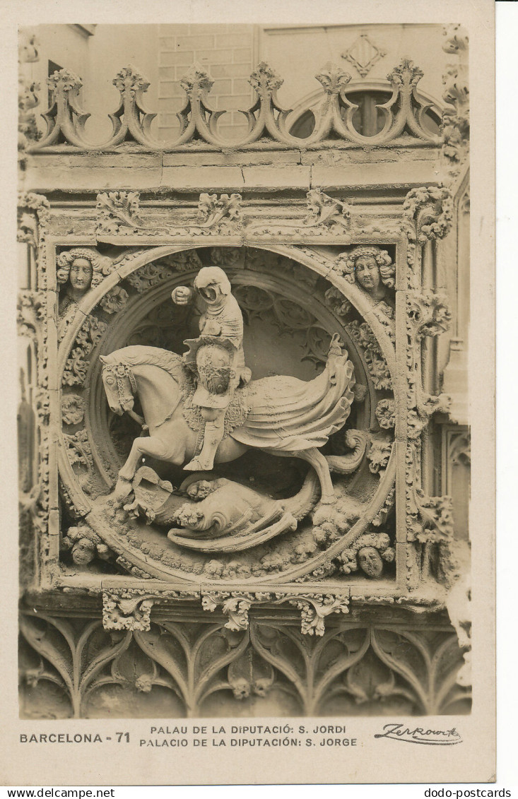 PC27050 Barcelona. Palau de la Diputacio. S. Jordi