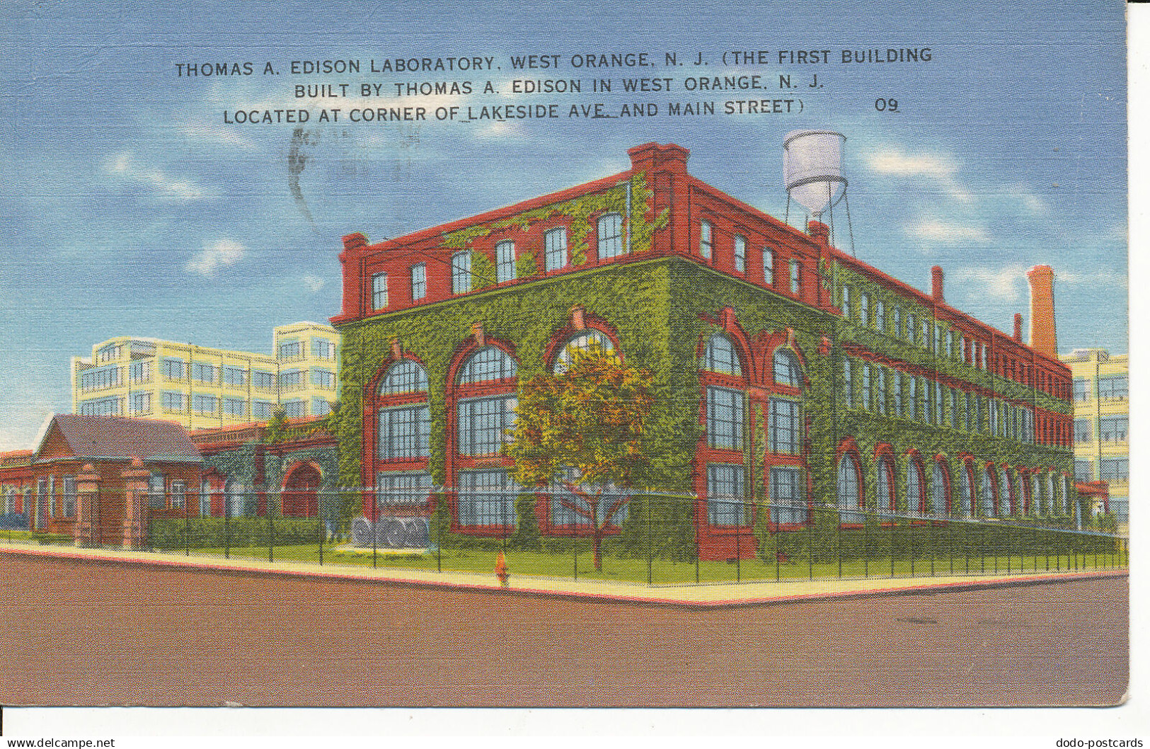 PC27437 Thomas A. Edison Laboratory. West Orange. N. J. Tichnor. 1959