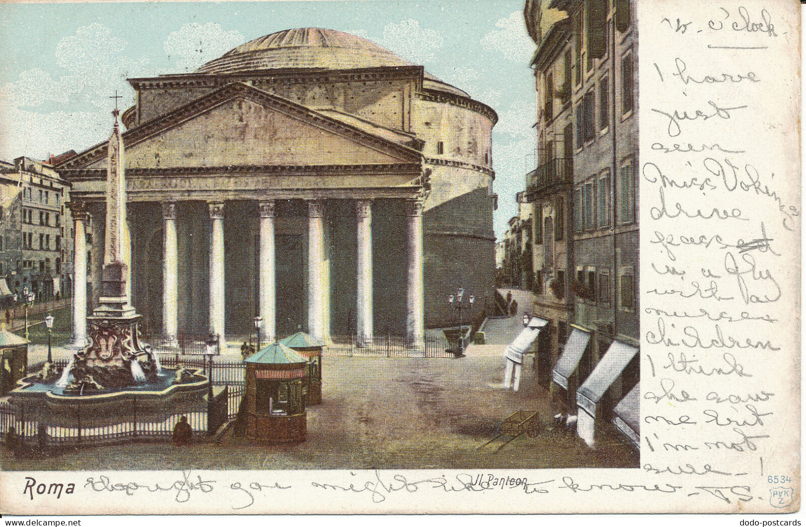 PC28071 Roma. Il Panteon. 1902