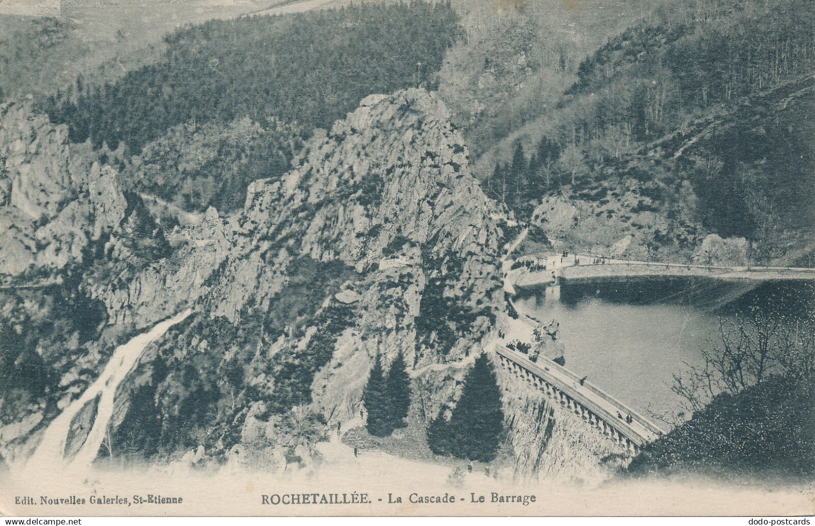 PC30044 Rochetaillee. La Cascade Le Barrage