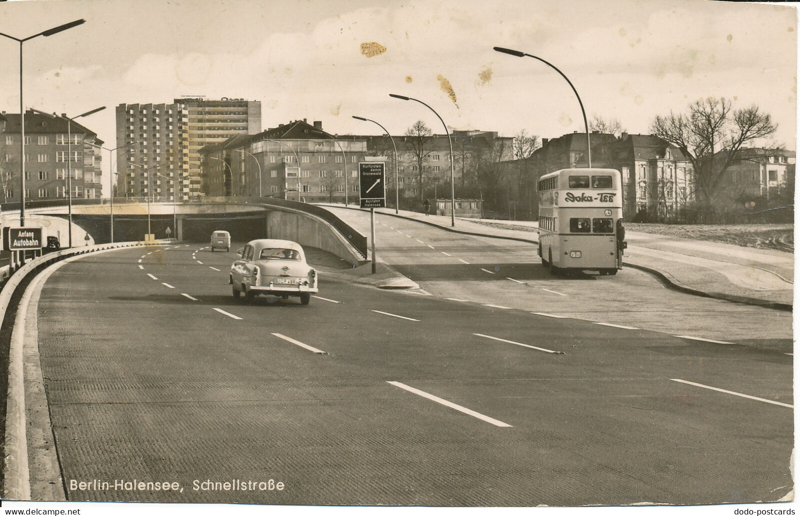 PC32358 Berlin. Halensee. Schnellstrasse. Kunst und Bild