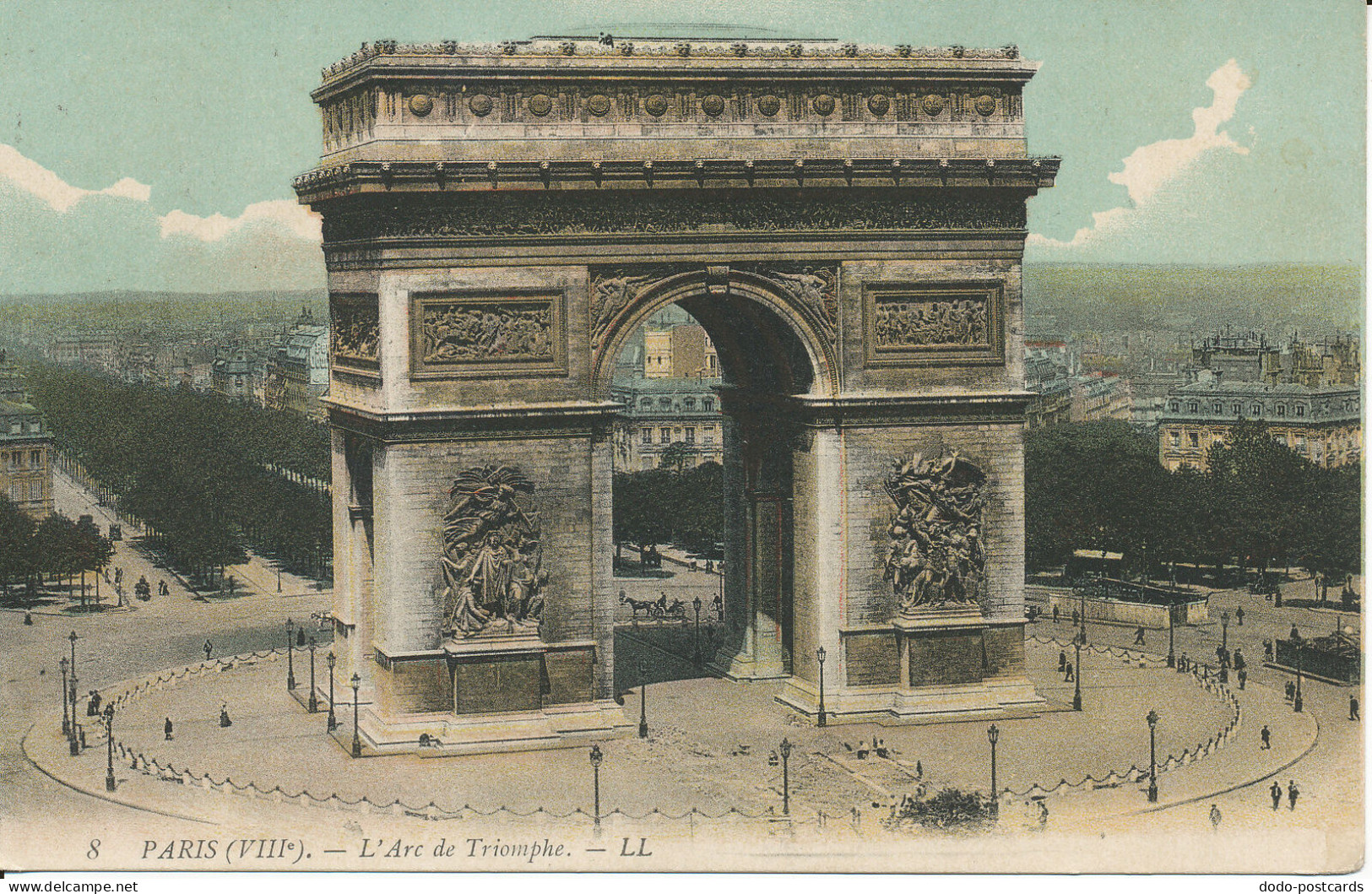 PC38504 Paris. L Arc de Triomphe. No 10. 1910. B. Hopkins