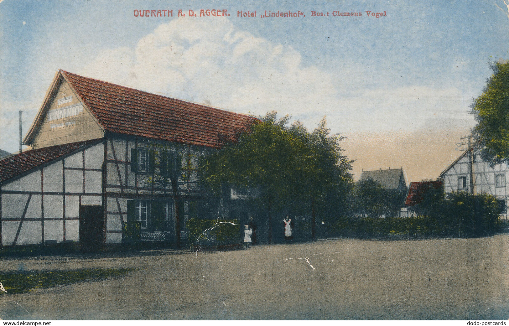 PC41434 Overath A. D. Agger. Hotel Lindenhof. 1919