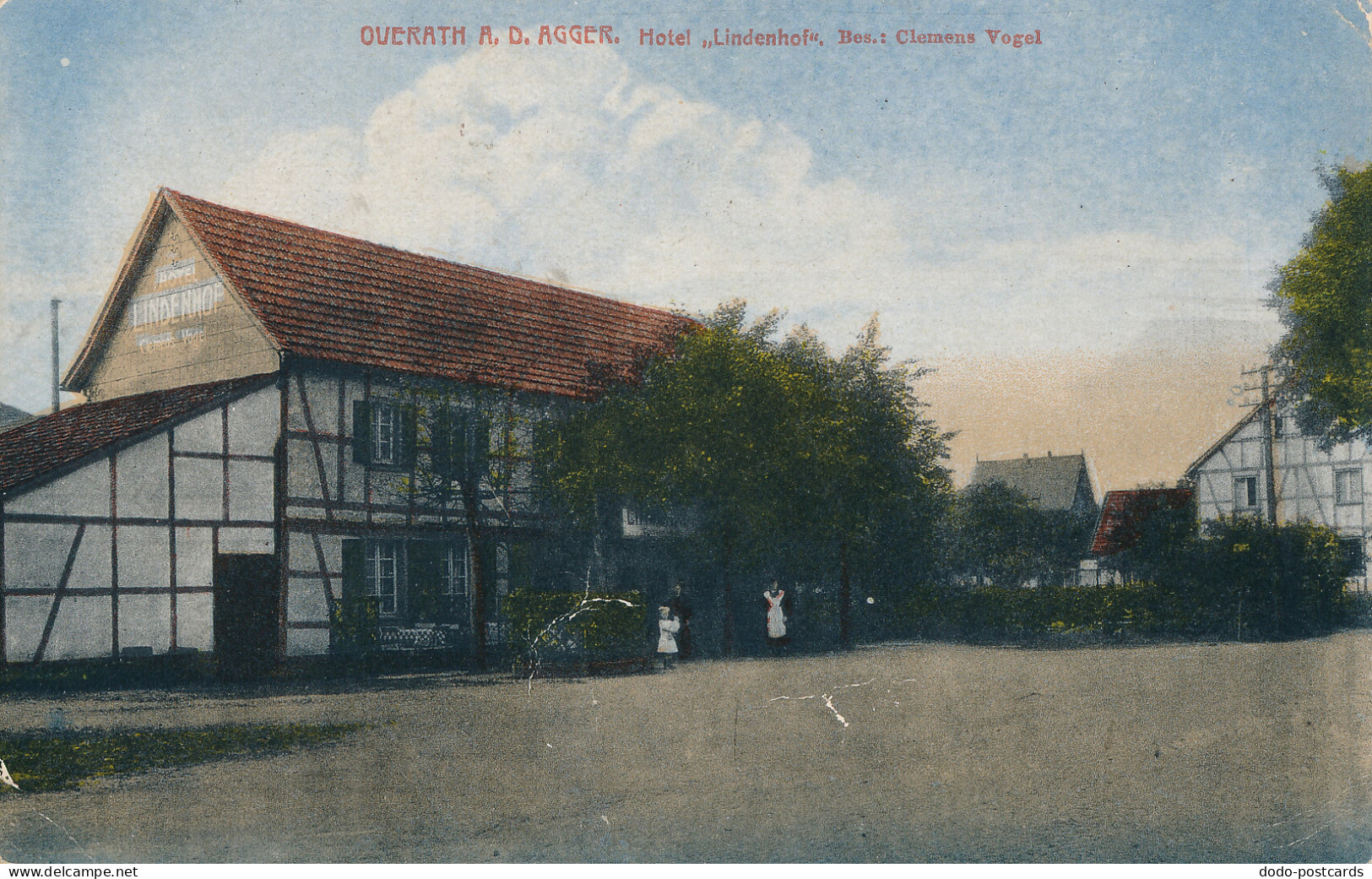 PC41434 Overath A. D. Agger. Hotel Lindenhof. 1919