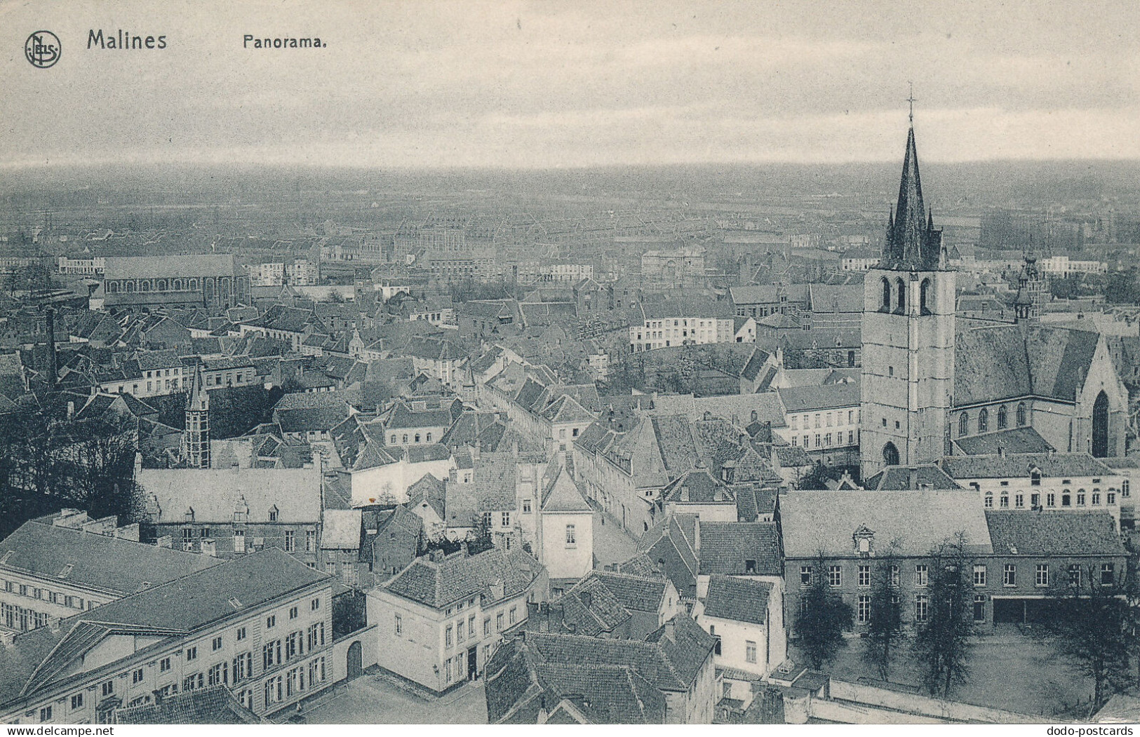 PC53927 Malines. Panorama. Nels