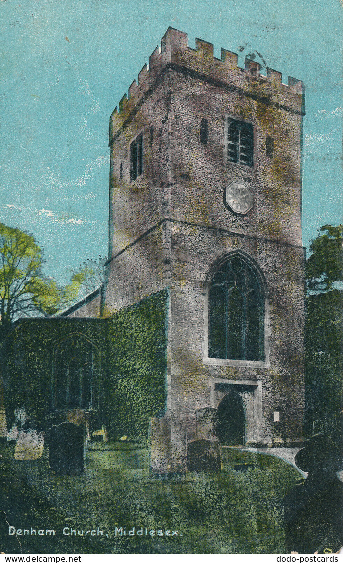 PC66733 Denham Church. Middlesex. 1908
