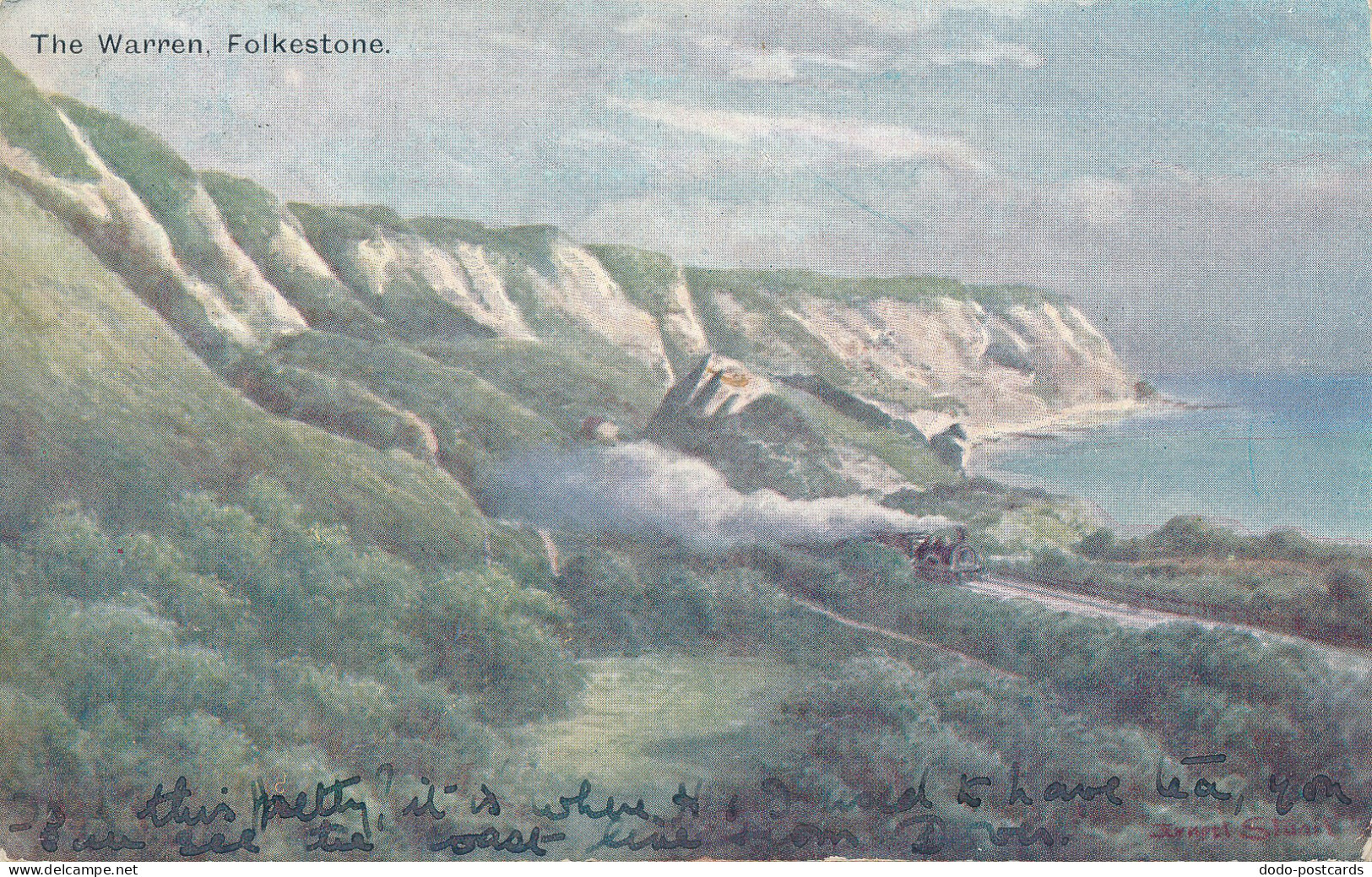 PC67885 The Warren. Folkestone. 1906