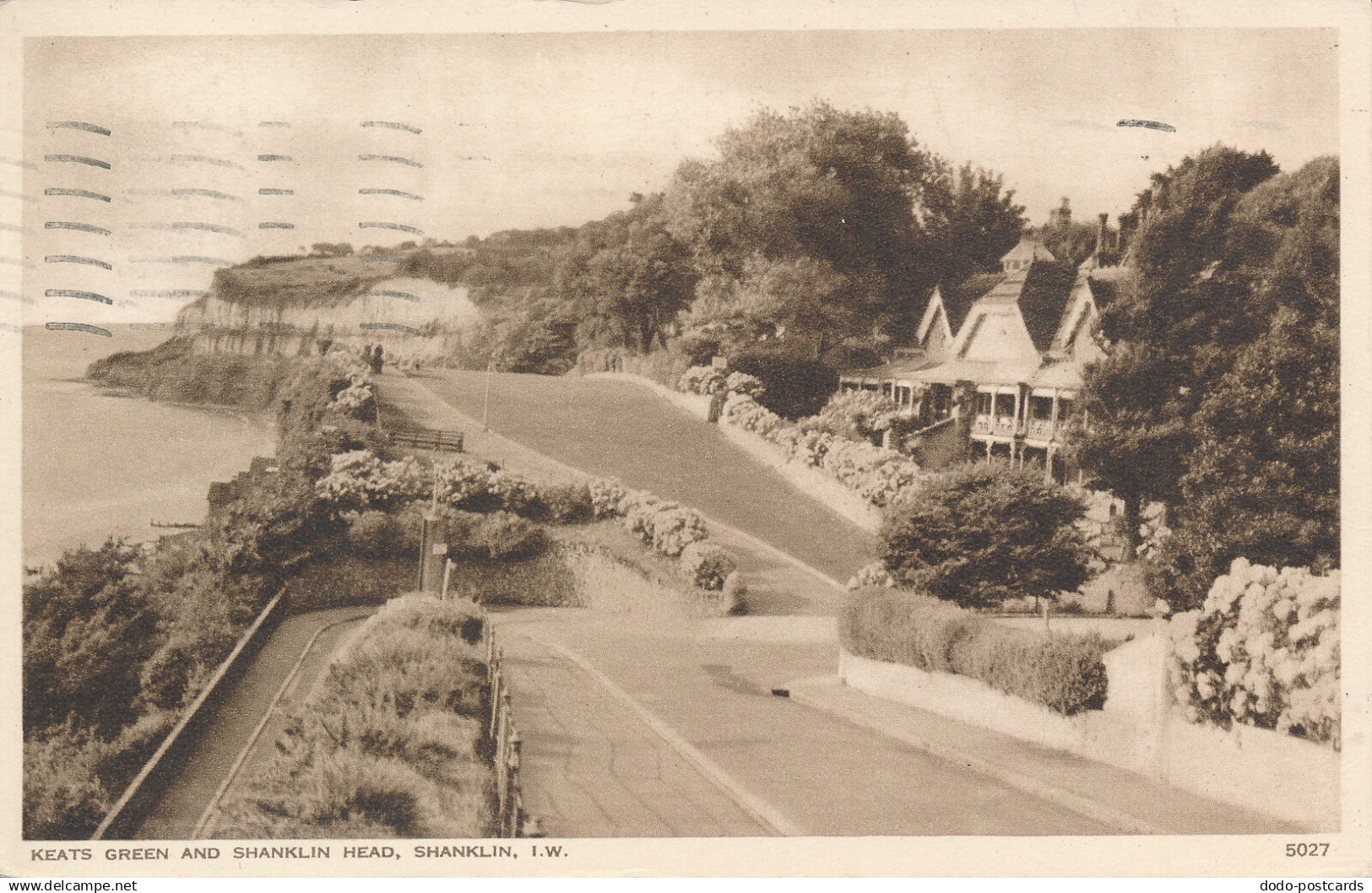 PC76706 Keats Green and Shanklin Head. Shanklin. I. W. Nigh. No 5027. 1954