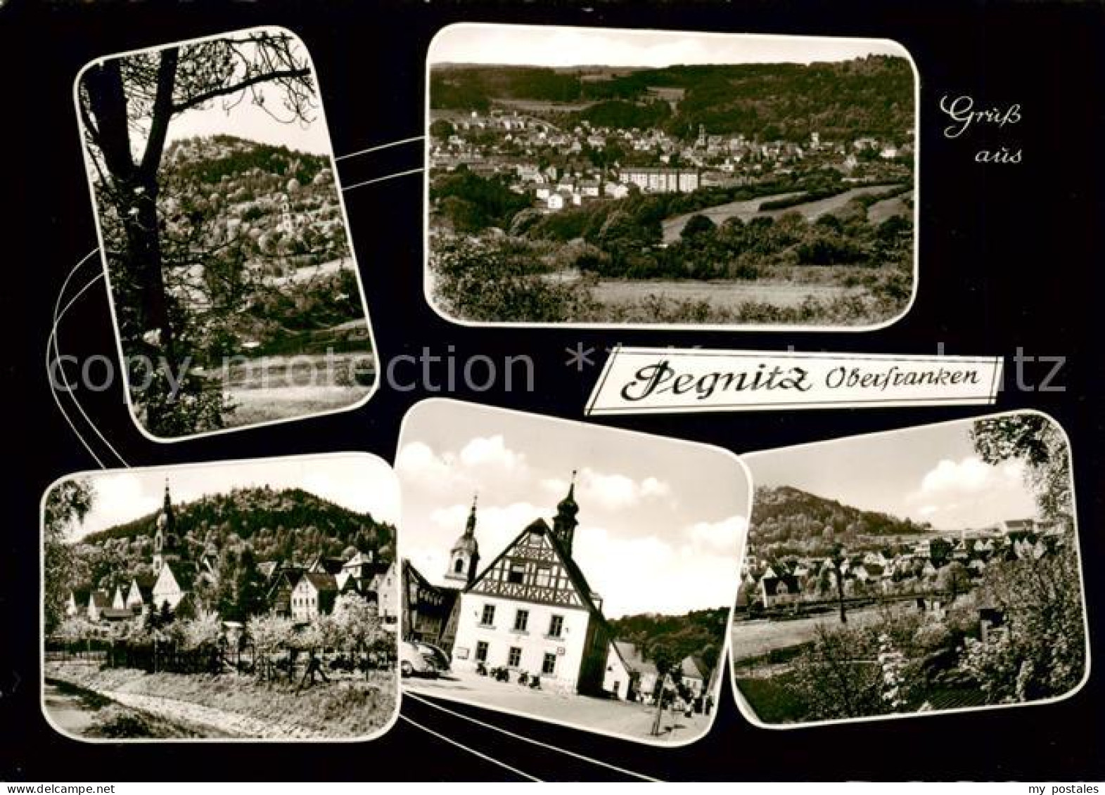 Pegnitz Panorama Ortspartien Marktplatz