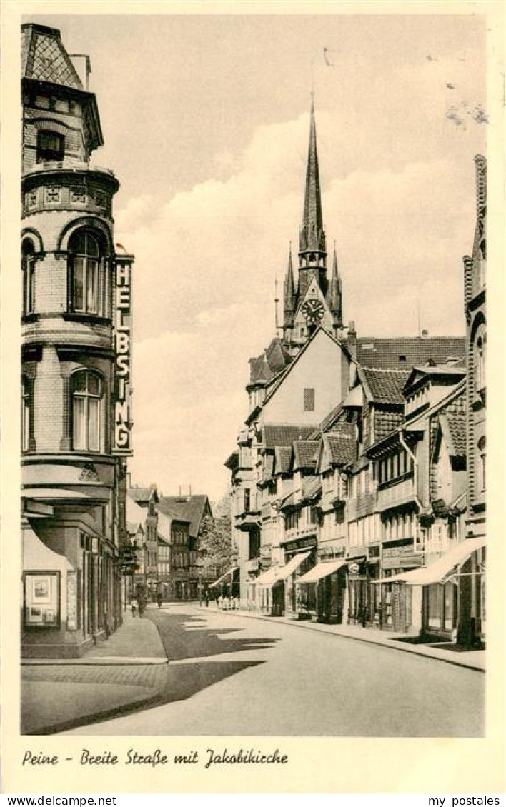 Peine Breite Strasse mit Jakobikirche