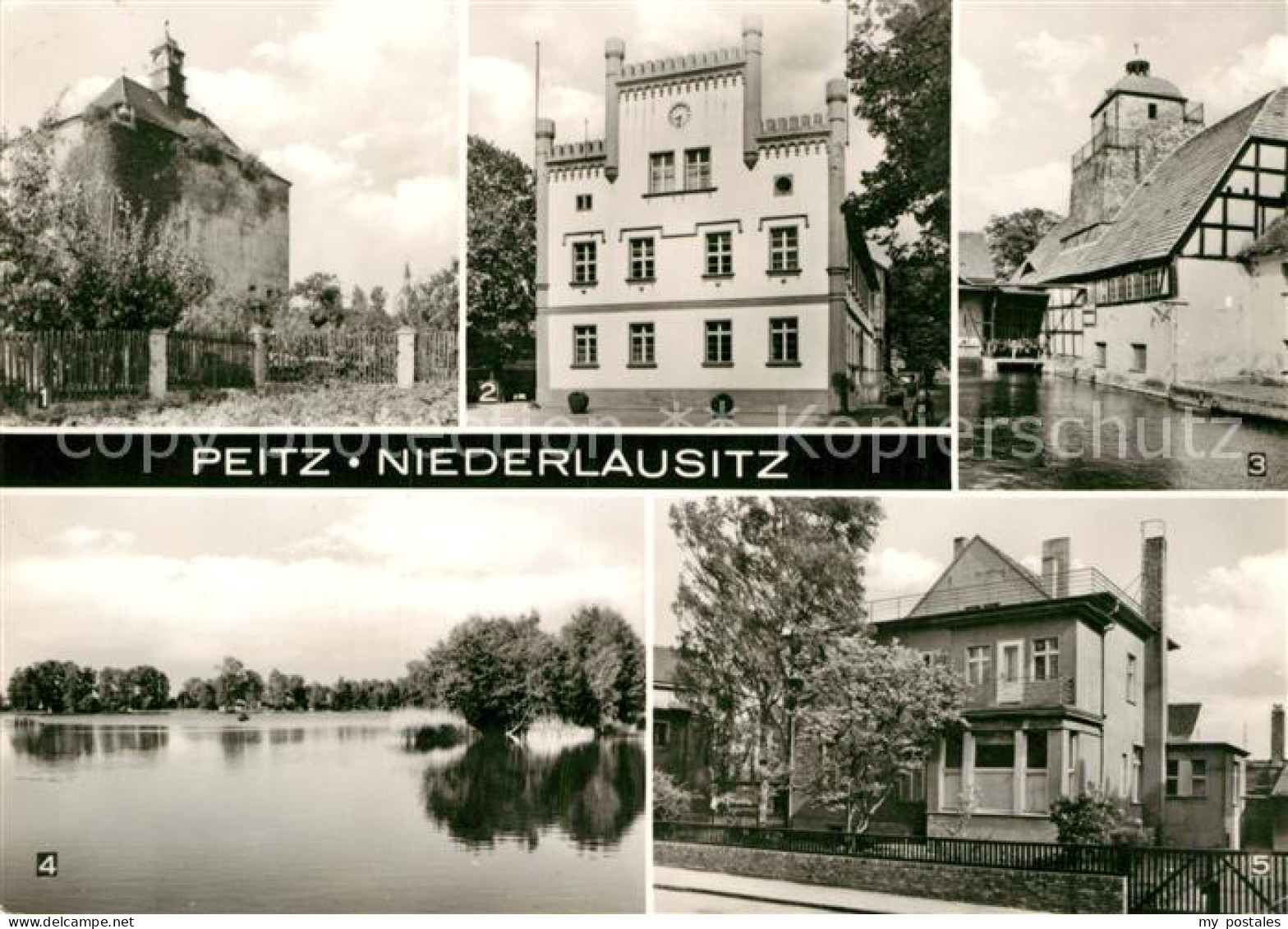 Peitz Festungsturm Rathaus Hammerwerk Teiche Ambulatorium