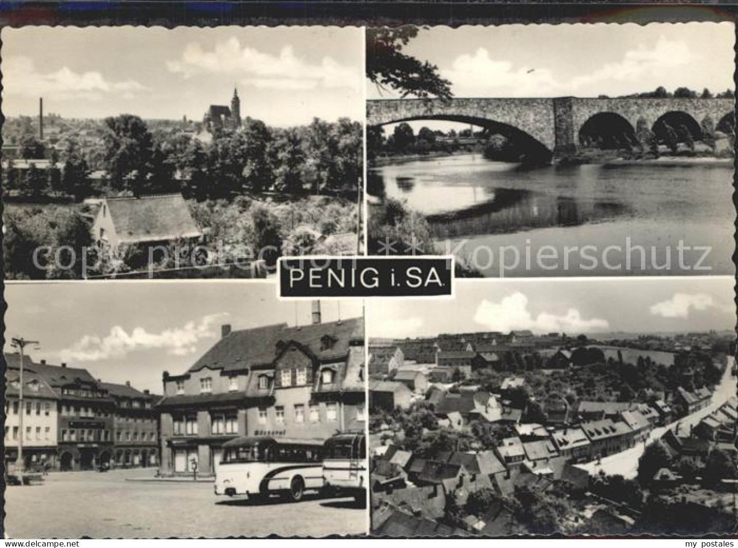 Penig Bruecke Stadtansicht