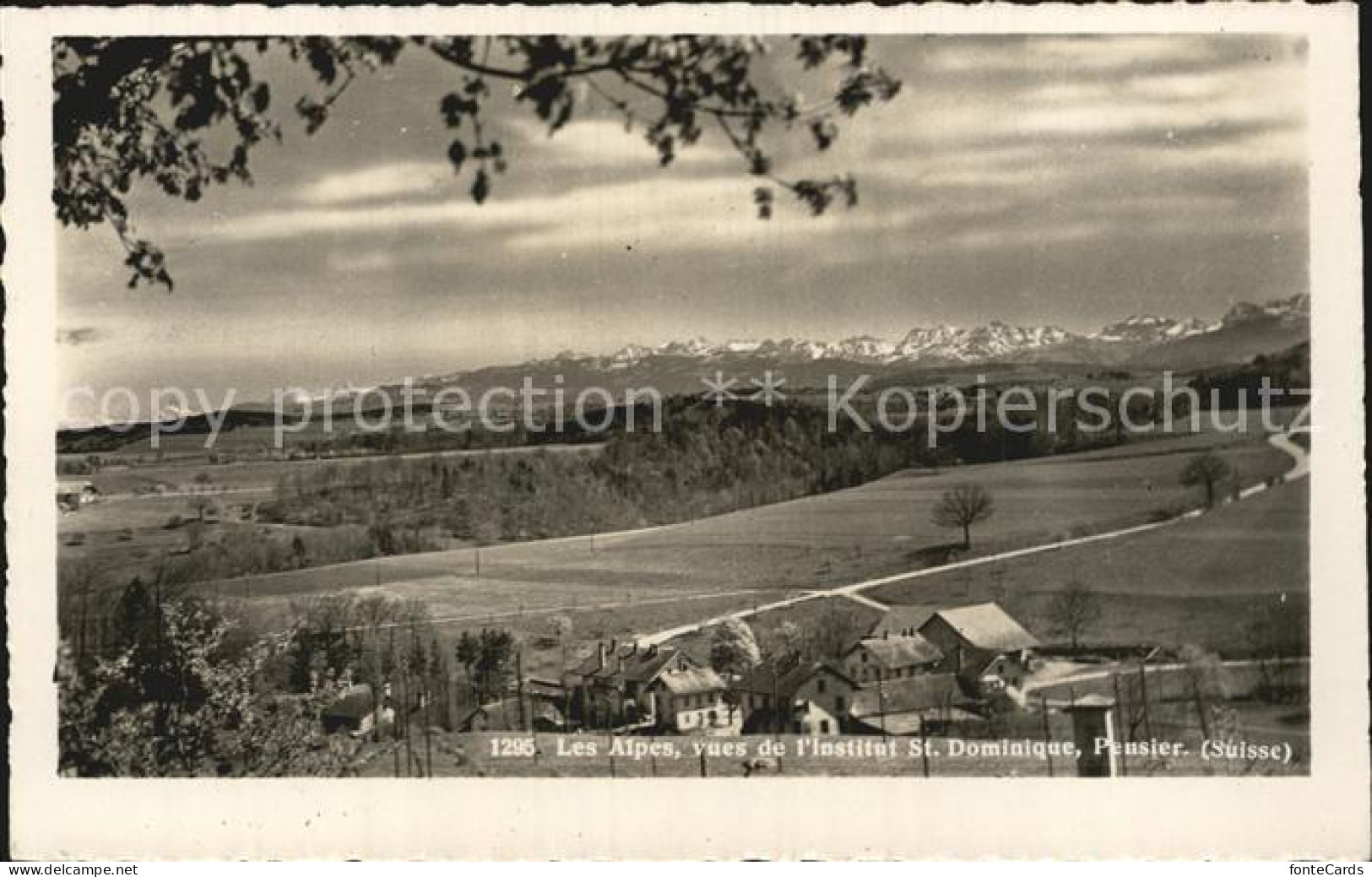 Pensier Les Alpes vues de Institut St Dominique