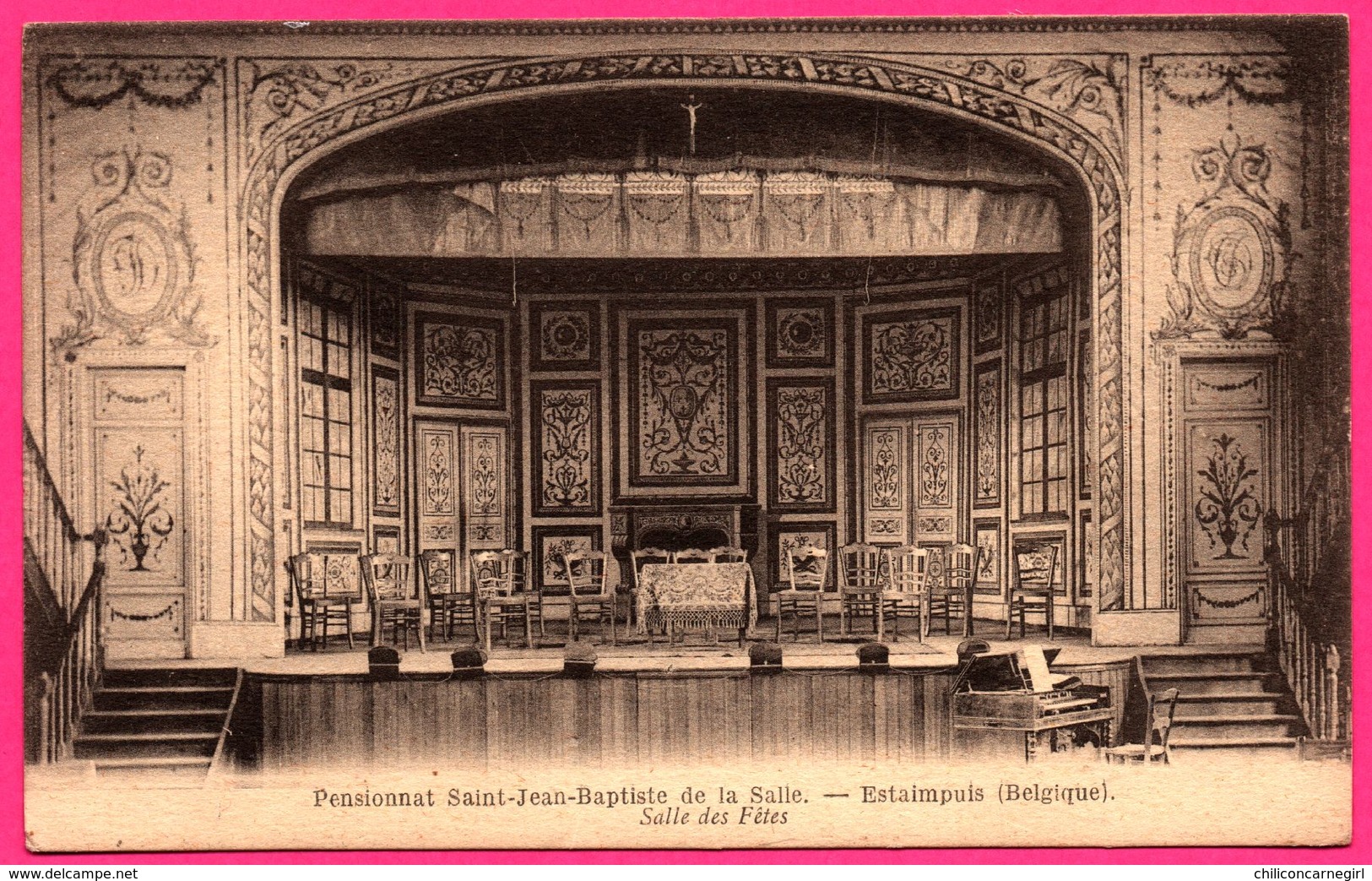 Pensionnat Saint Jean Baptiste de la Salle - Estaimpuis - Salle des fêtes - Phototypie 31, Rue Deschodt Lille