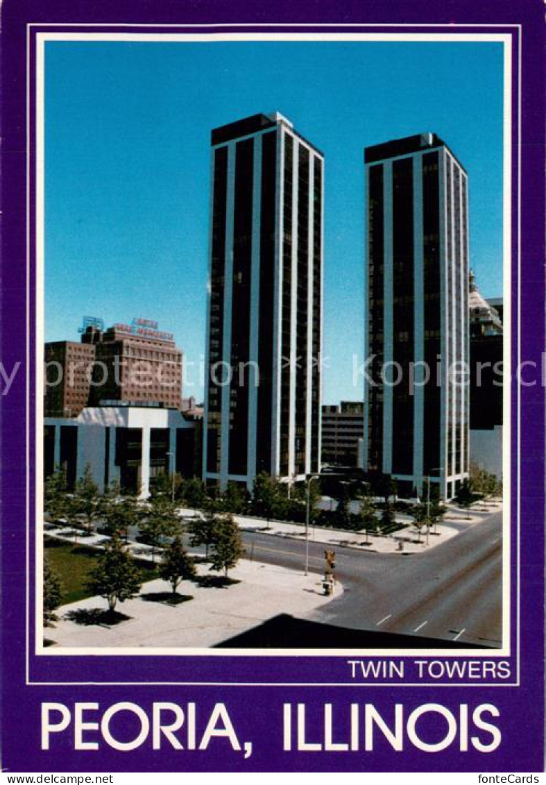 Peoria Illinois Twin Towers