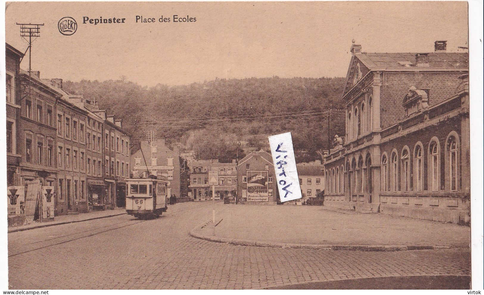 Pepinster : place des ecoles  TRAM   (  acec timbre )