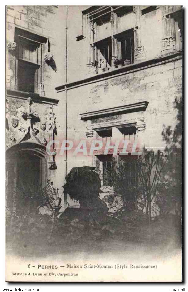 Pernes - Maison Saint Montan - CPA