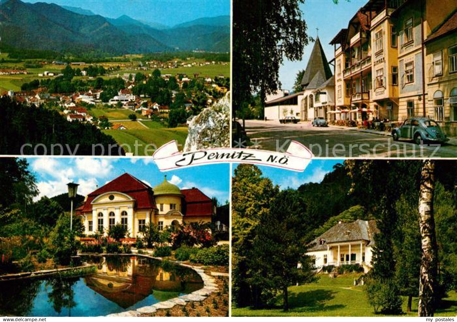 Pernitz Niederoesterreich Panorama Pfarrkirche Hotel Singer Park Jugendheim Raim
