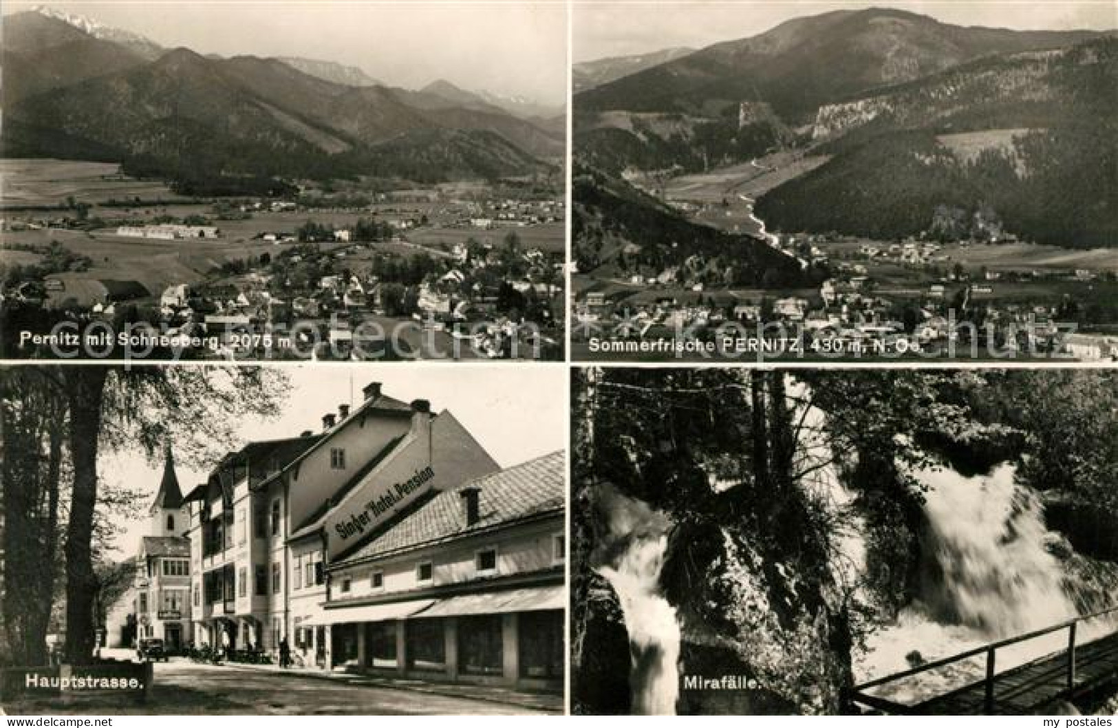 Pernitz Niederoesterreich Schneeberg Panorama Hauptstrasse Mirafaelle