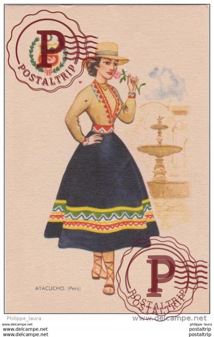 AYACUCHO. PERÚ. TRAJE TÍPICO DE PERÚ
