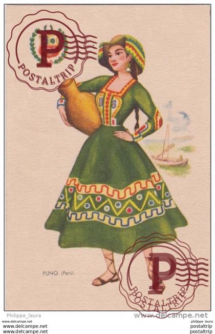 PUNO. PERÚ. TRAJE TÍPICO DE PERÚ