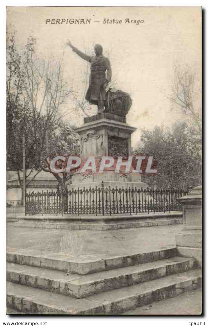 Perpignan CPA Statue Arago
