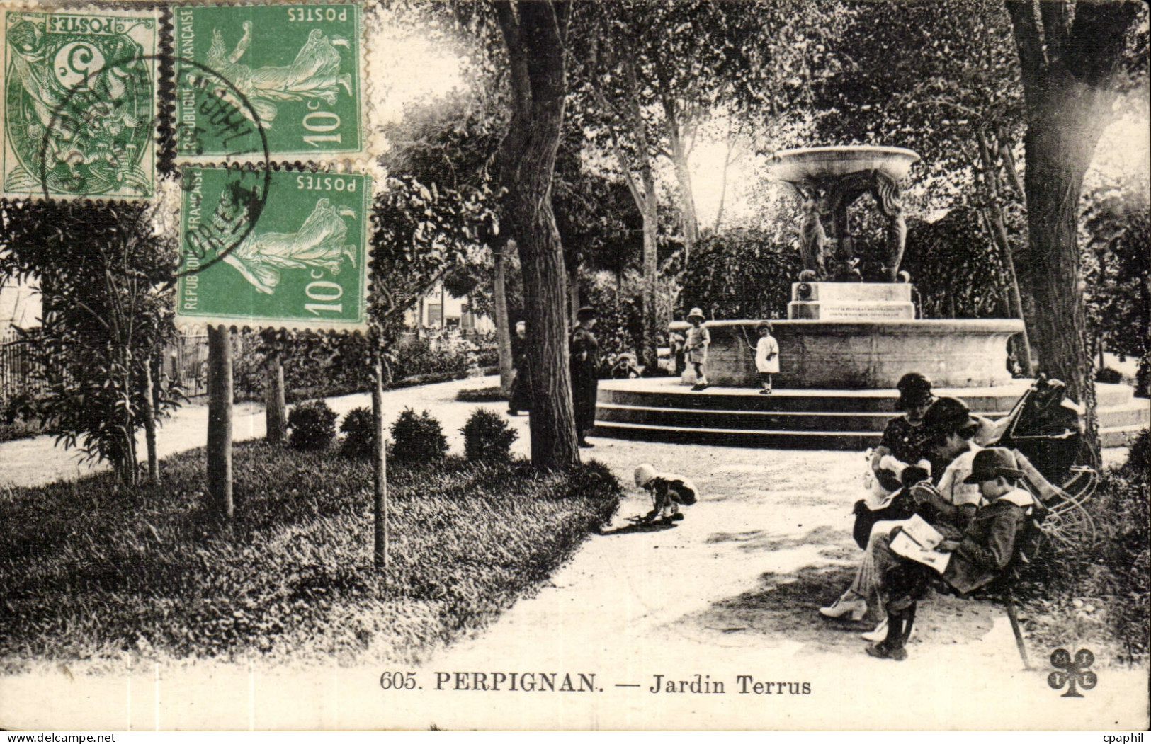 Perpignan - Jardin Terrus CPA