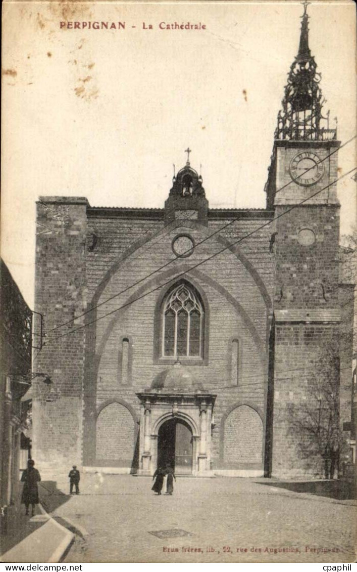 Perpignan - La Cathedrale - CPA