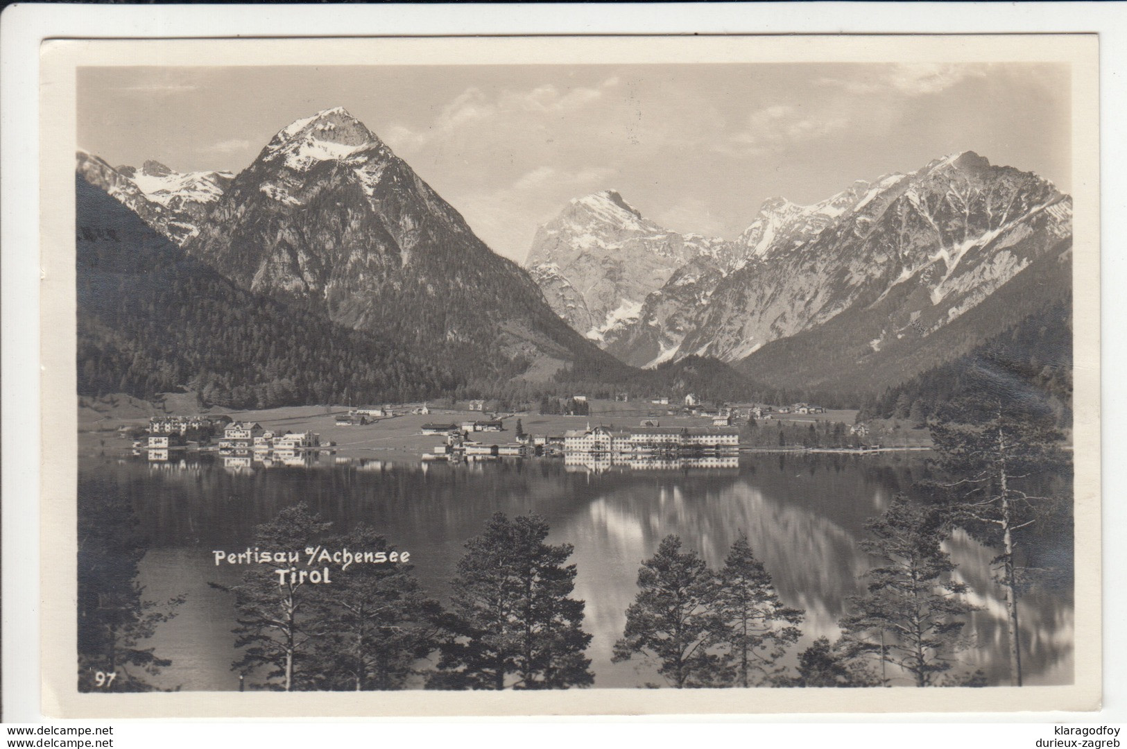 Pertisau am Achensee old postcard travelled 1927 b170605