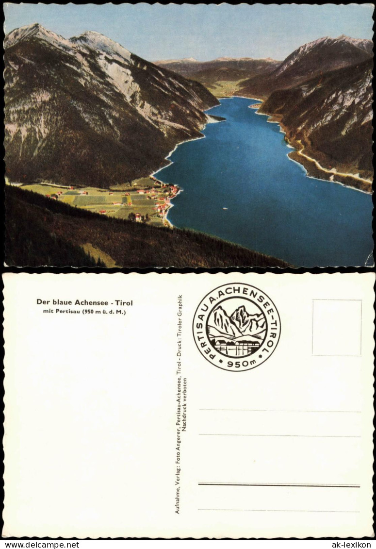 Pertisau Eben am Achensee Panorama  Der blaue Achensee Tirol mit Pertisau 1960