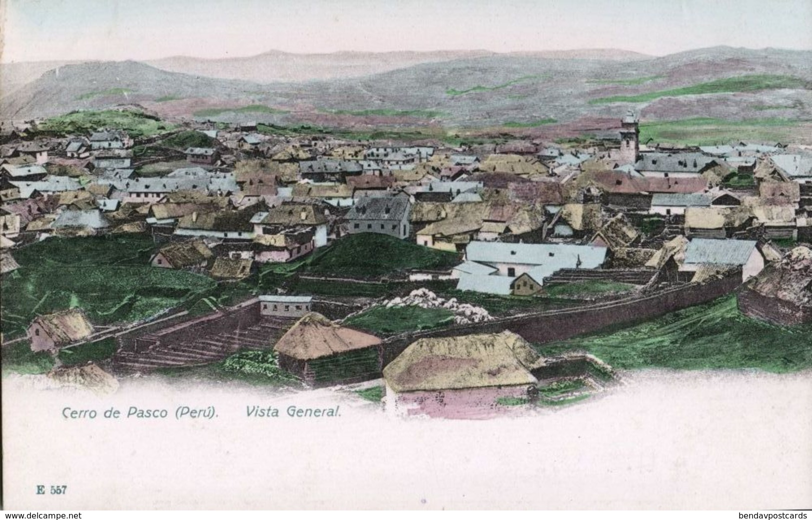peru, Cerro de PASCO, Vista General (1899) Postcard