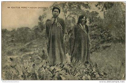 180817 - AMERIQUE PEROU - IQUITOS PERU indios Cachivos - tribu indigène ethnie