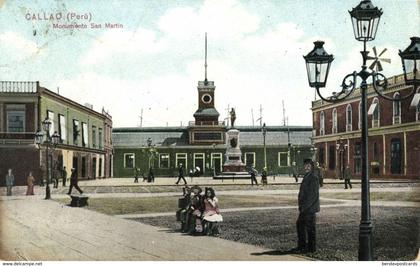 peru, CALLAO, Monumento San Martin (1910s) Postcard