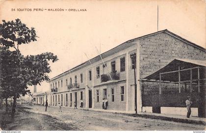 Peru Iquitos Peru Malecon Orellana vintage postcard B948