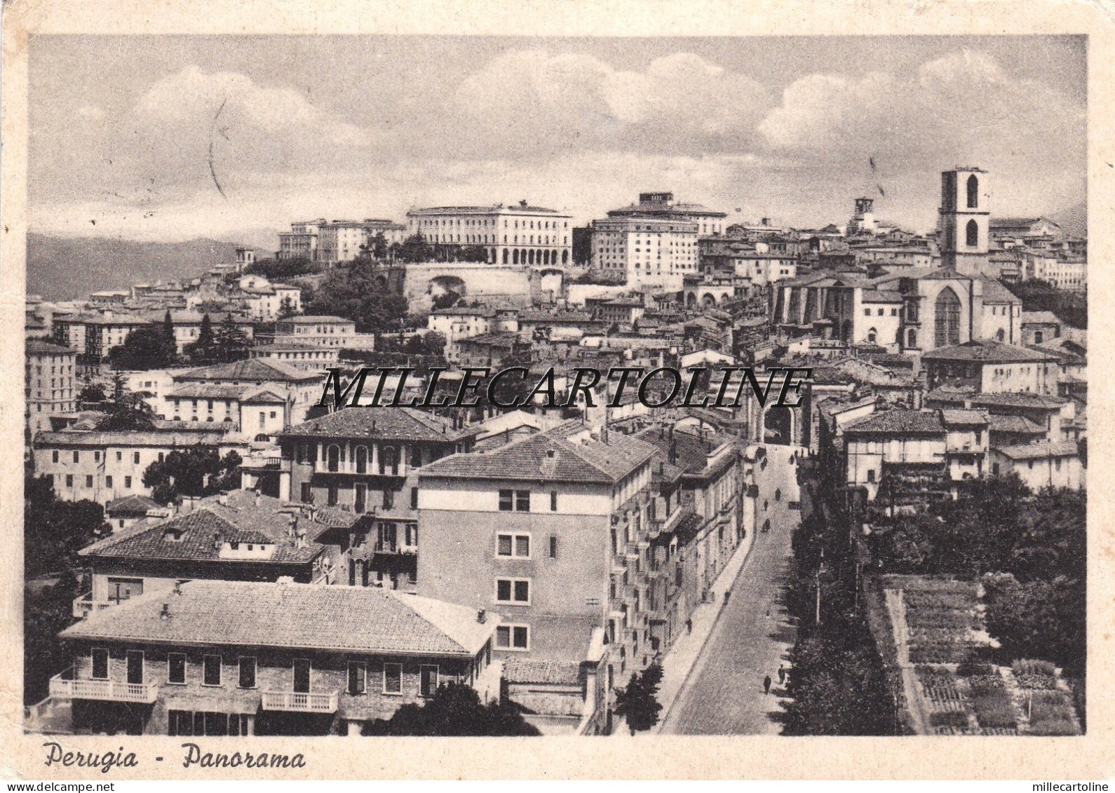PERUGIA:  Panorama    1952