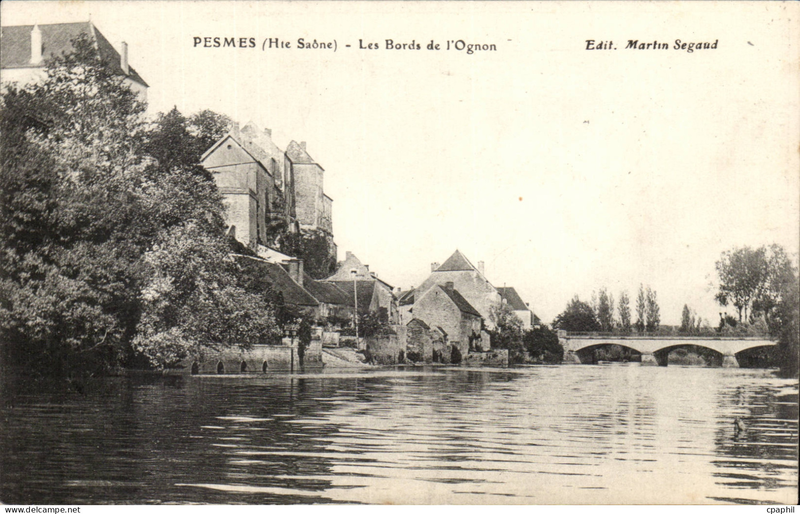 Pesmes - Les Bords de l'Ognon - CPA