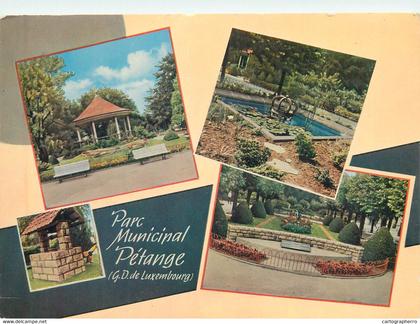 Postcard Luxembourg Petange park 1973 multi view