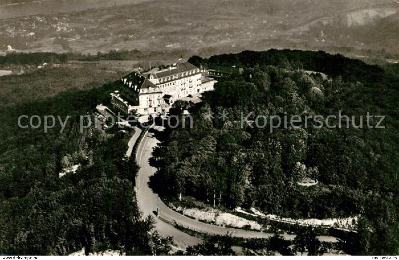 Petersberg Koenigswinter Kurhotel Petersberg Fliegeraufnahme