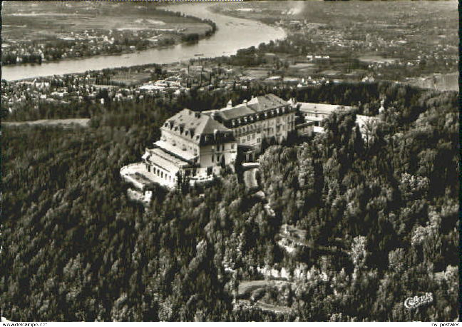Petersberg Koenigswinter Petersberg Siebengebirge Hotel Fliegeraufnahme