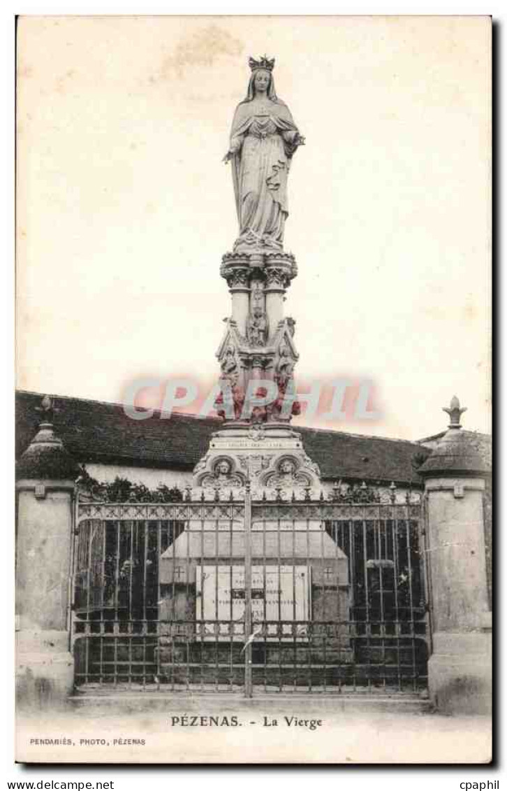 Pezenas - La Vierge - CPA