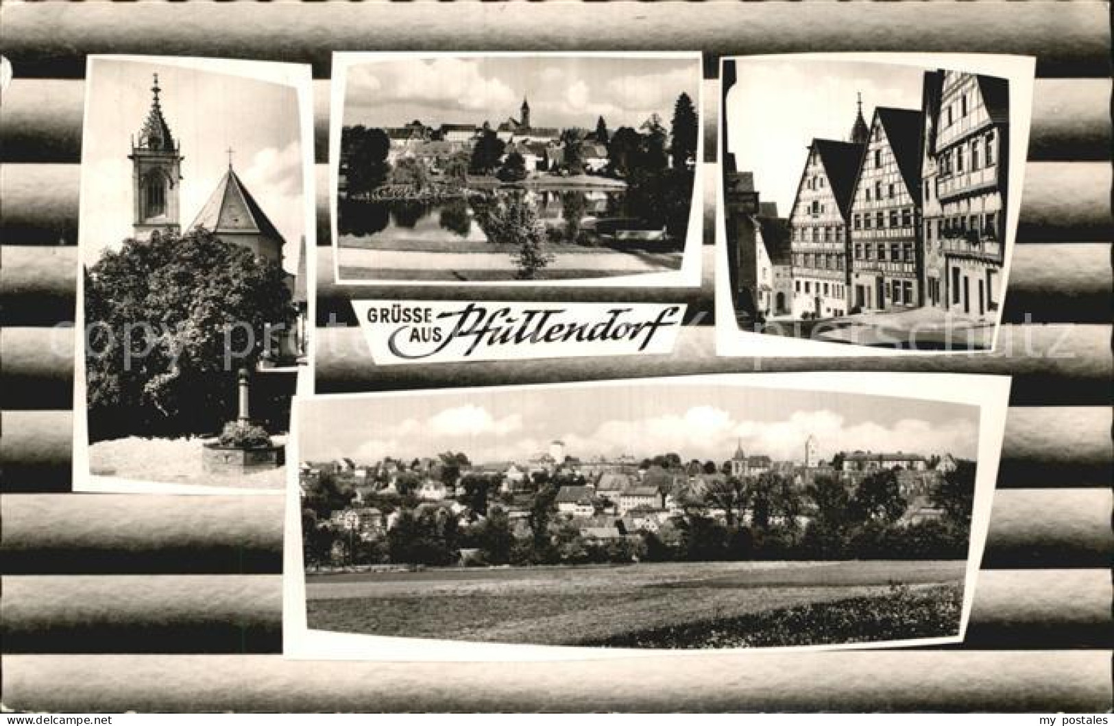 Pfullendorf Kirche Stadtblick Fachwerkhaeuser Panorama