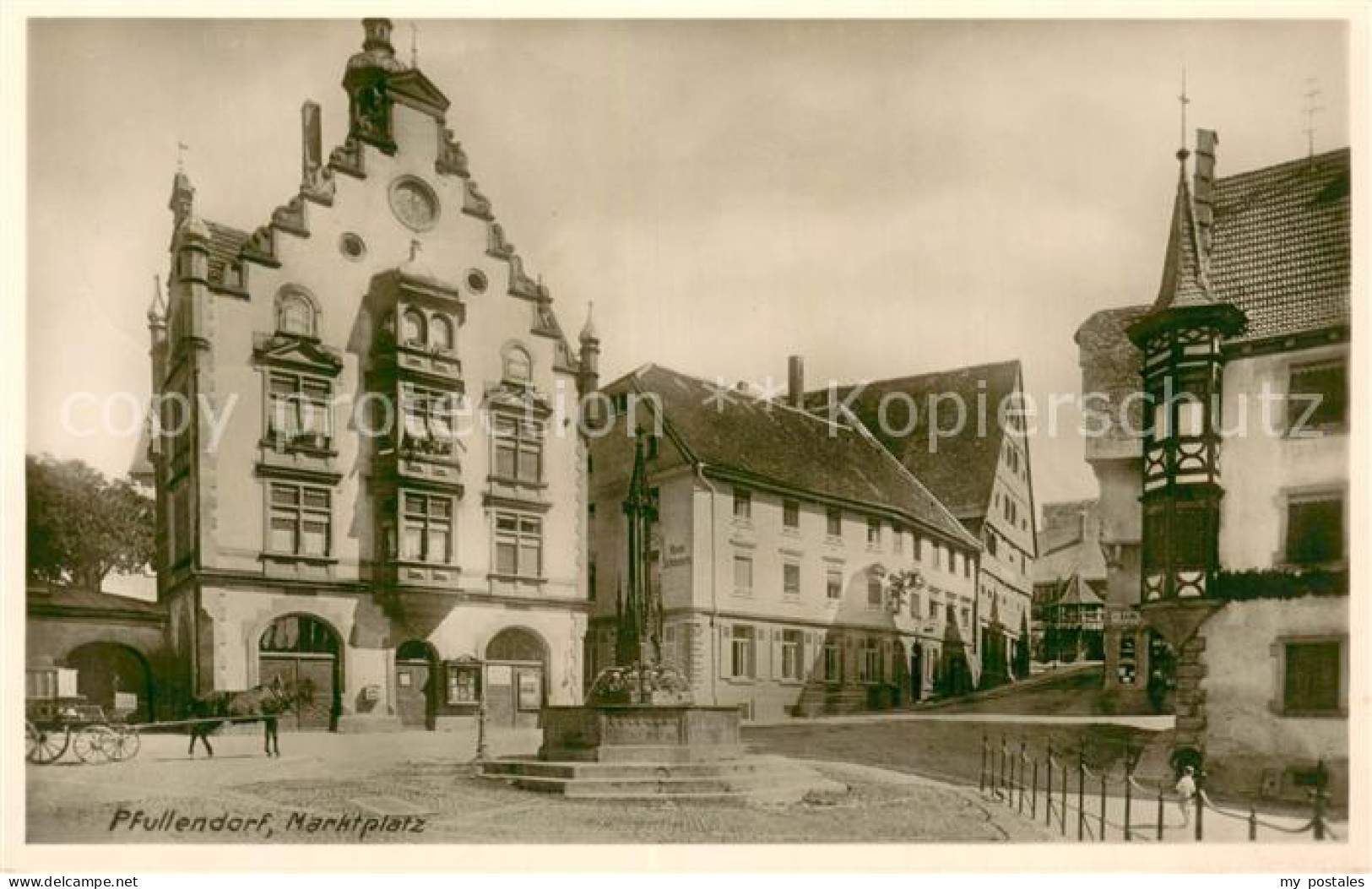 Pfullendorf Marktplatz Rathaus Brunnen
