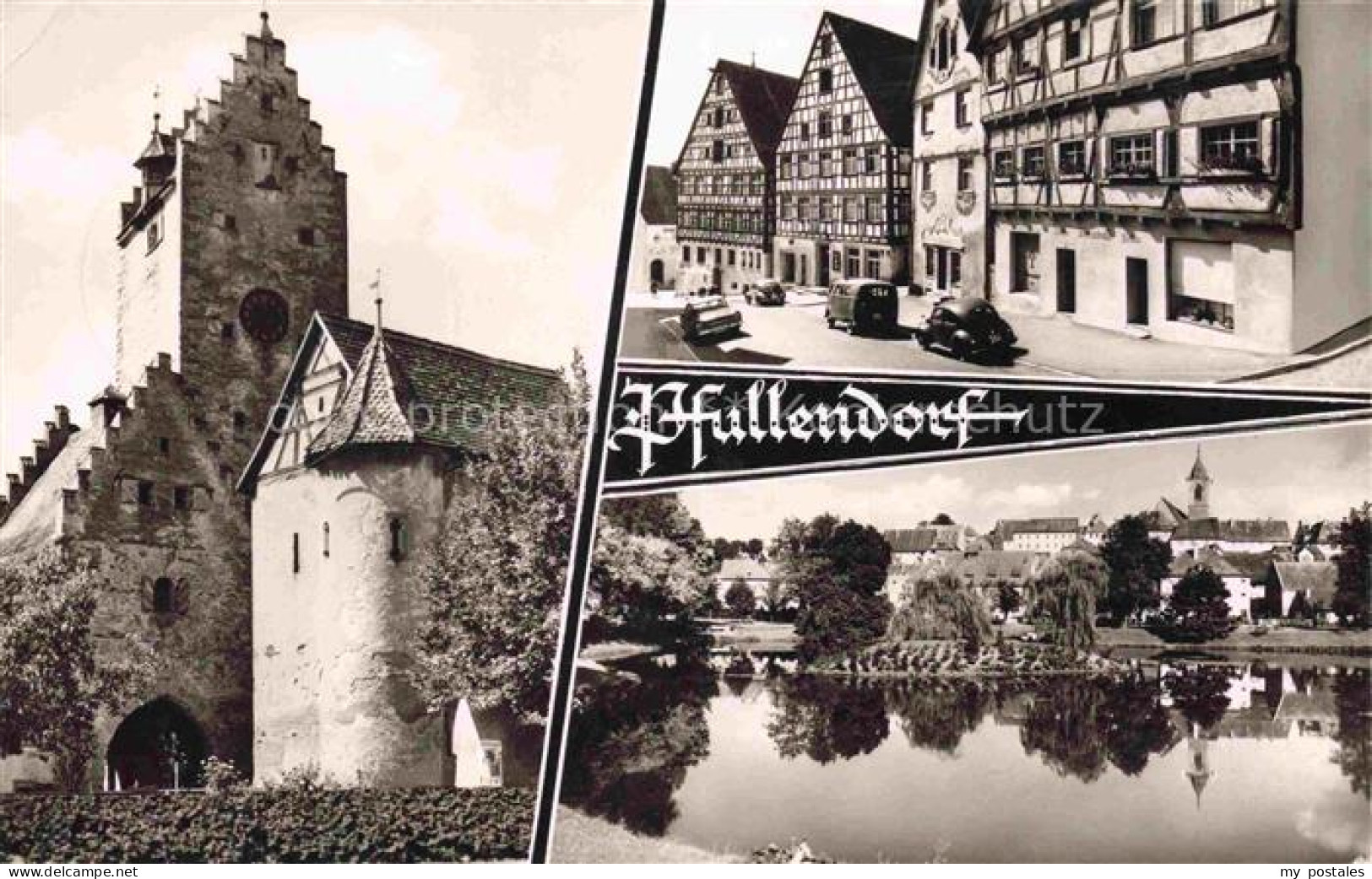 Pfullendorf Sigmaringen BW Schloss Ortspartie Gondelteich