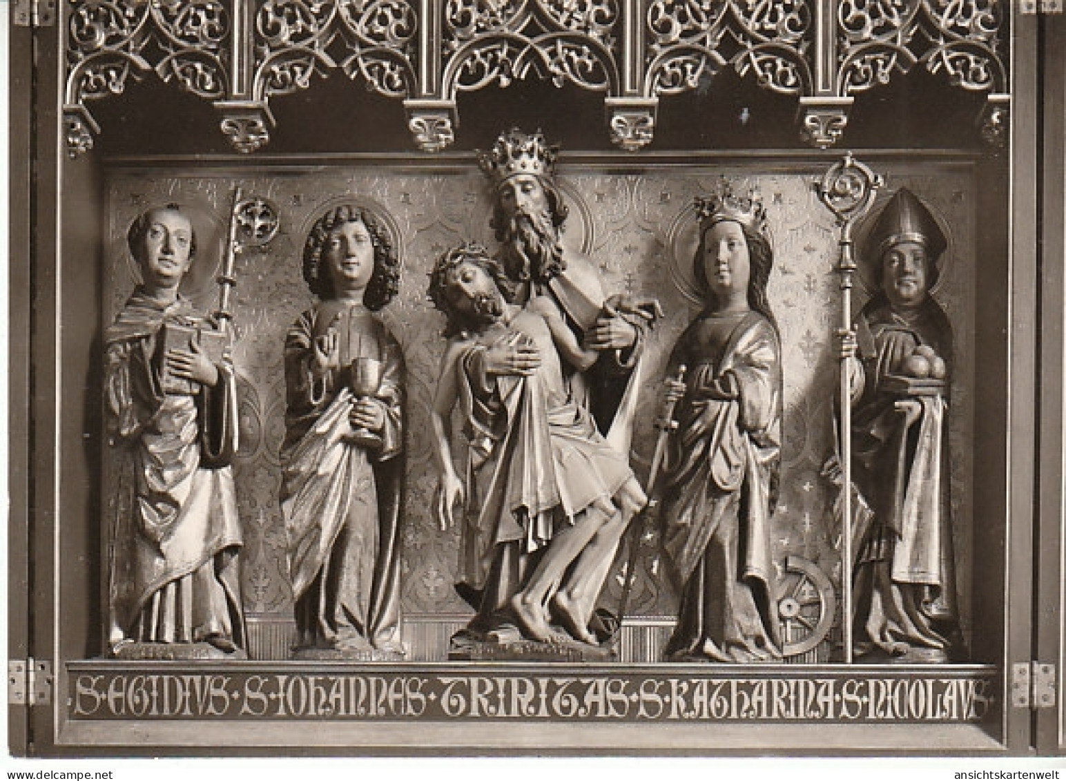 Pfullendorf Stadtpfarrkirche Gotischer Altar ngl #C2852