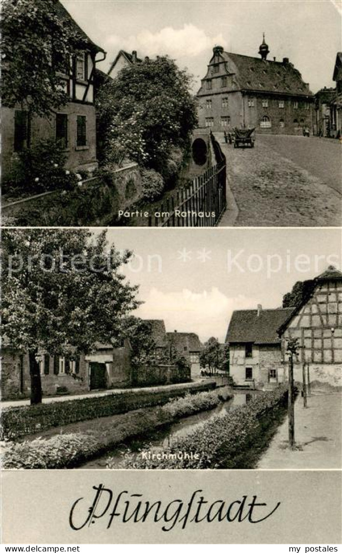 Pfungstadt Partie am Rathaus Kirchmuehle