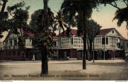 CPA Manila Philippinen, Malacanan-Palace, Residence of Governor-General