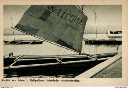 CPA Philippinen, Inlandsche visschersbootjes, Missien van Scheut