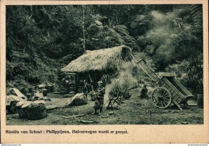 CPA Philippinen, Missien van Scheut, Halverwegen wordt er gerust