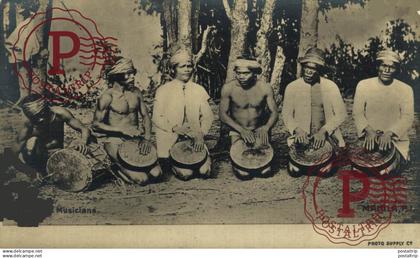 FILIPINAS. PHILIPPINES. RPPC. TINGUIANES MUSICIANS